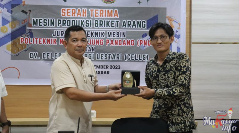 Politeknik Negeri Ujung Pandang (PNUP) Serahkan Mesin Produksi Briket Arang ke CV. Celebes Energi Lestari (CELLS)